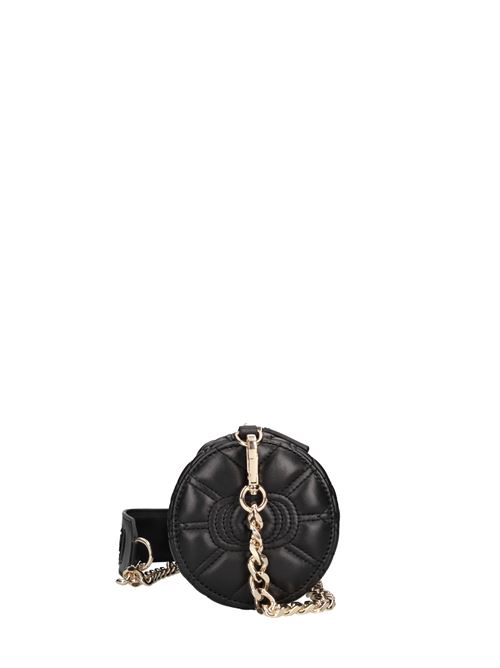 Leather bag LA CARRIE | STICH&SPOON ROUND SHOULDERNERO
